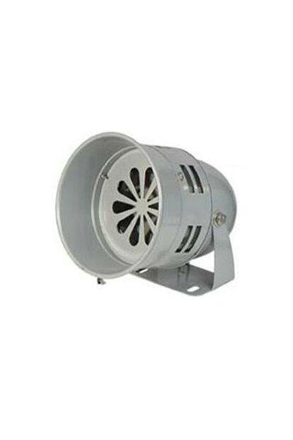 12V MOTORLU SİREN METAL BÜYÜK TİP 400 HZ (GRİ) (130*160 MM)