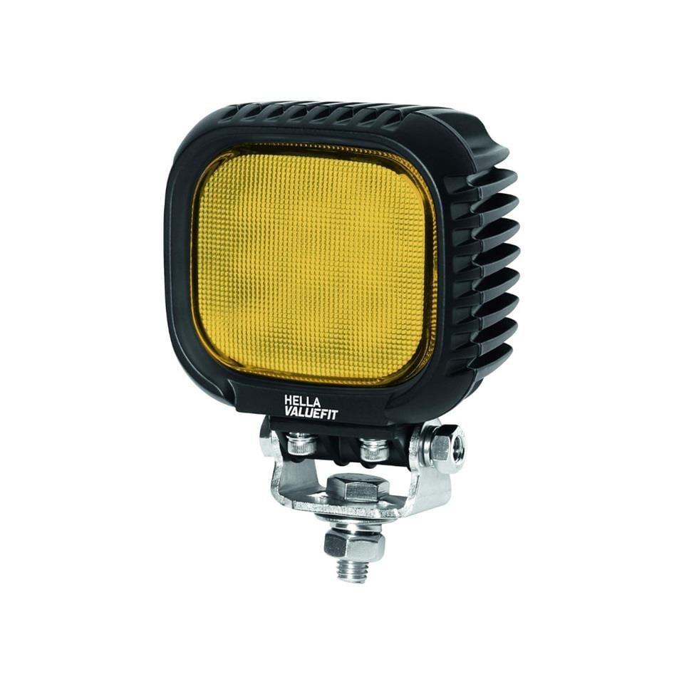 HELLA 12V-48V ÇALIŞMA LAMBASI 9 X 3W POWER LEDLİ KARE (S3000 LED) (103*100 MM) SARI 