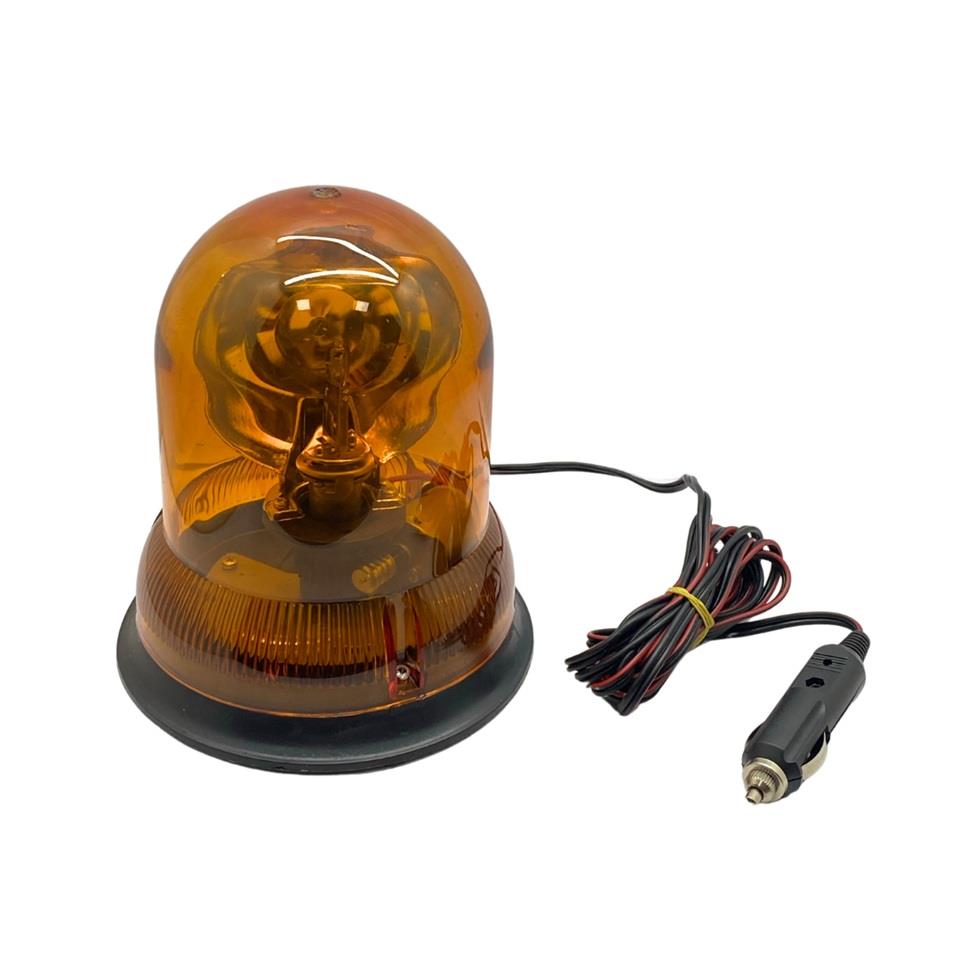 24V DÖNER LAMBA MIKNATISLI ÇAKMAK FİŞLİ (SARI)