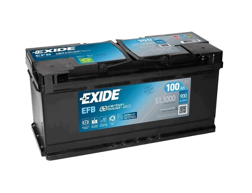 EXIDE 12V 100 AH AKÜ EFB 900 A (EN) (START-STOP) (353*175*190) *** EFB ***