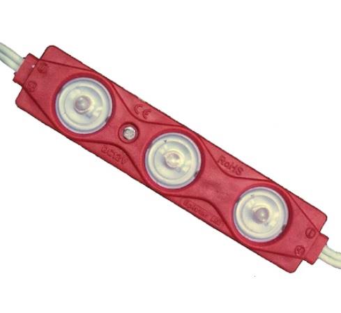 12V PARMAK LAMBA MERCEKLİ 3-LEDLİ KIRMIZI (85*17 MM)