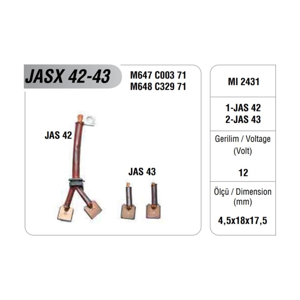 MEGA MARŞ KÖMÜRÜ MITSUBISHI TİPİ KABLOLU (4 AD) FIAT DUCATO-ISUZU FORKLİFT-PEUGEOT-RENAULT-SUZIKI