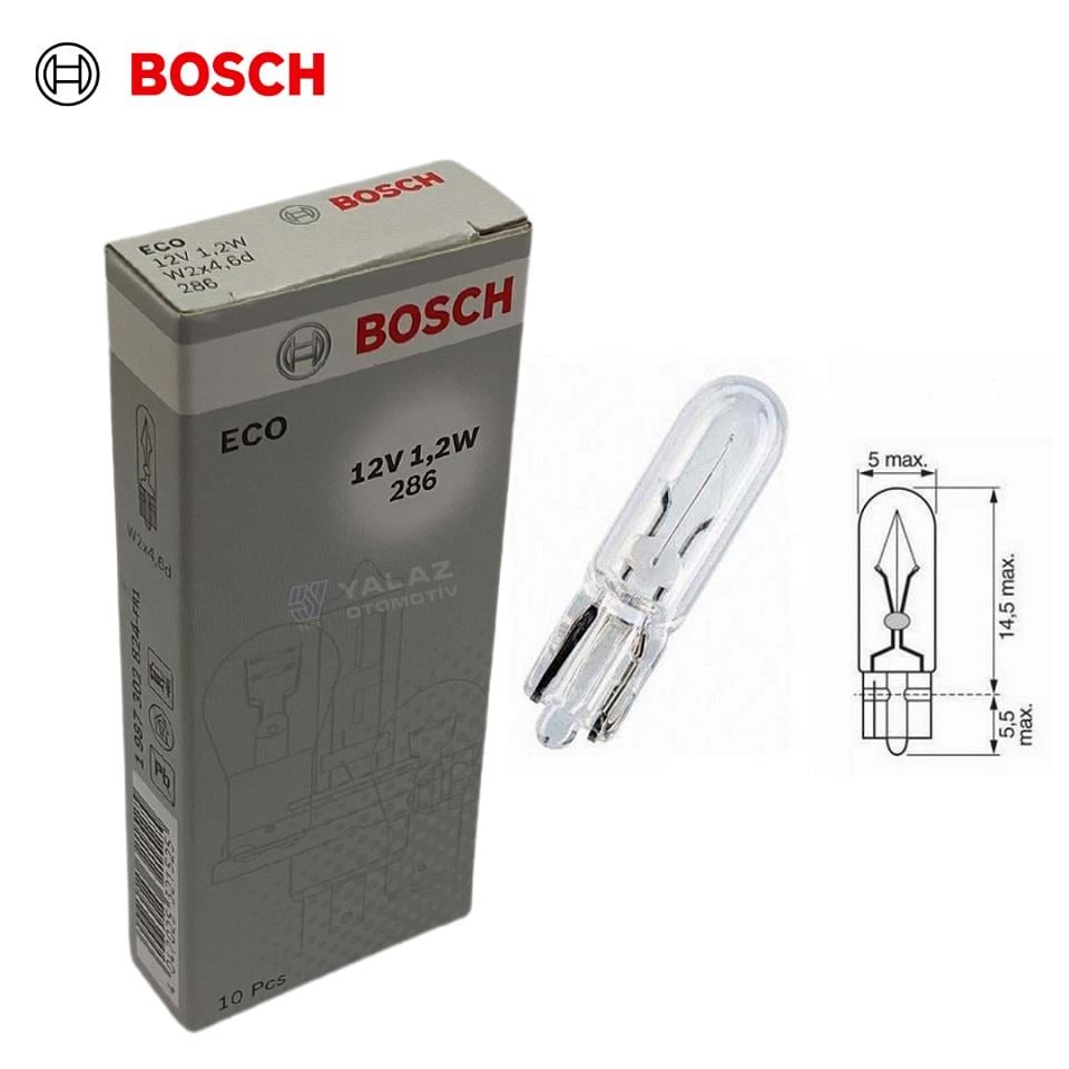 BOSCH 12V DİPSİZ AMPUL T5 1.2W (10 ADET)