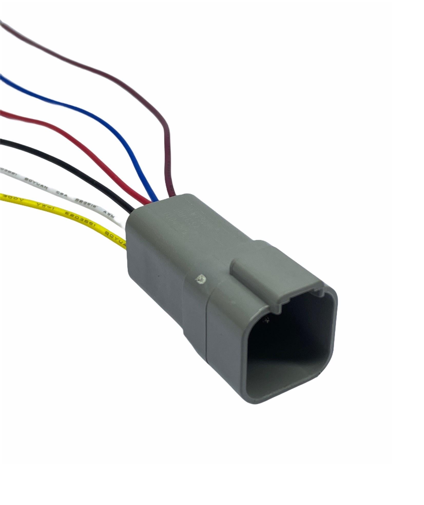 DEUTSCH CONNEKTOR ERKEK (6 FİŞ KABLOLU) İŞ MAKİNASI