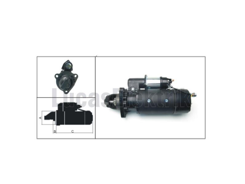 LUCAS 24V MARŞ MOTORU DELCO TİPİ 12 DİŞ 7.5 KW (42MT) BMC-CATERPILLAR-DAEWOO-KOMATSU (CUMMINS MOTOR)