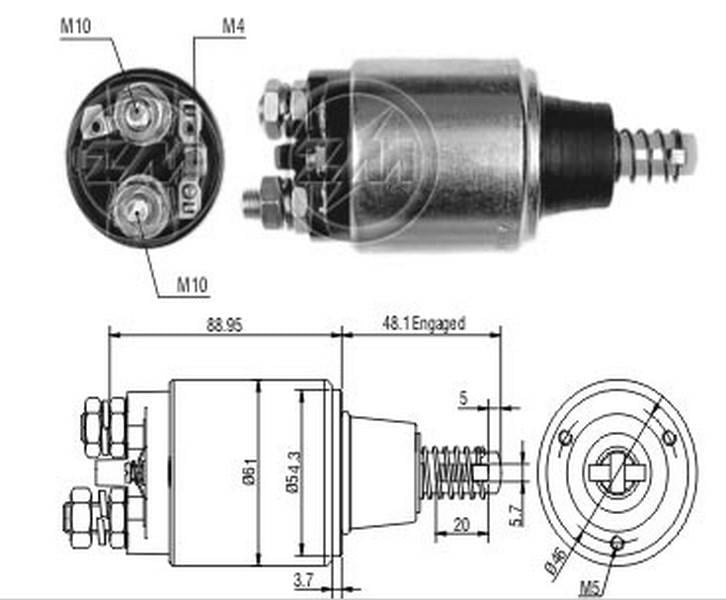 ZM 12V MARŞ OTOMATİĞİ BOSCH TİPİ BMM SOL
