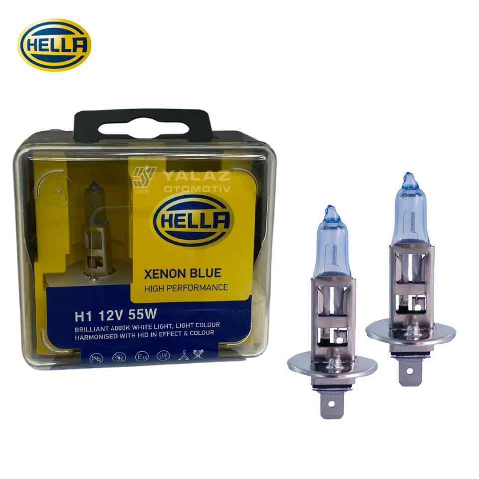 HELLA 12V H1 AMPUL 55W XENON BLUE 4000K (2 AD)