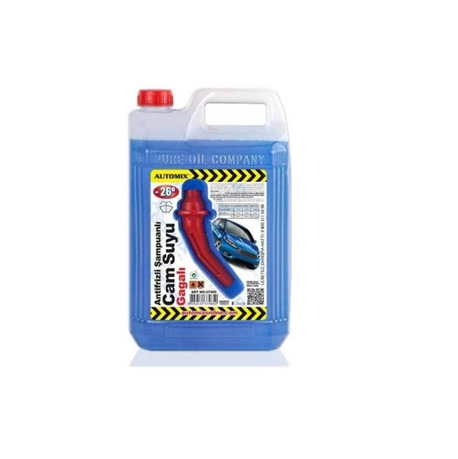 CAM SUYU ANTİFRİZLİ ŞAMPUANLI (GAGALI) (-26°) 5 LT