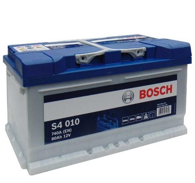 BOSCH 12V 80 AH AKÜ 740 A (EN) (S4 010) (315*175*175) (ALÇAK)