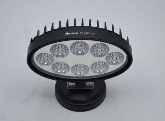 9V-60V ÇALIŞMA LAMBASI (OFF-ROAD) LEDLİ OVAL KALIN CAM (8 X 3W)