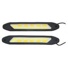 12V GÜNDÜZ SÜRÜŞ LEDİ (COB LED) (SİNYALLİ) ELASTİK (260*40 MM) (2 AD)