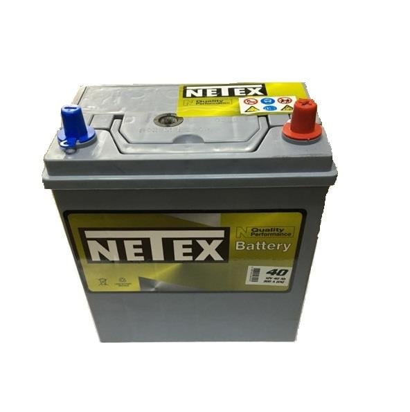 NETEX 12V 40 AH AKÜ SILVER 270 A (EN) (196*125*222) (İNCE KUTUP DÜZ)