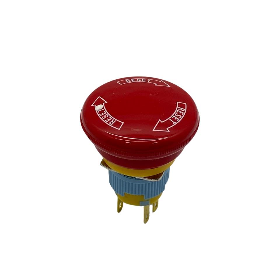 ACİL STOP BUTONU (KALICI) (ON/OFF) (16 MM) KIRMIZI 2NC KONTAKLI