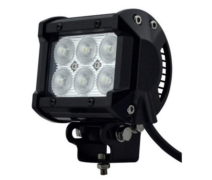 DEMMON 10V-30V ÇALIŞMA LAMBASI DİKDÖRTGEN LED 6500K (6 X 3W) (96*80 MM)