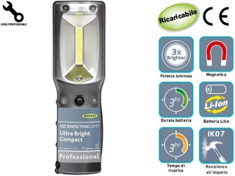 RING EL FENERİ COB LED MIKNATISLI (ŞARJLI)