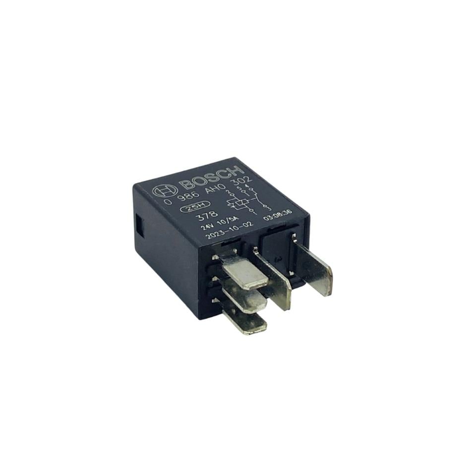 BOSCH 24V RÖLE 5 UÇLU 5/10 A MİKRO (ÇİFT PLATİN) (87a) (DİYOTLU)