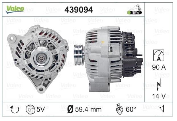 VALEO 12V ALTERNATÖR DİNAMO 90 A (L) CITROEN-PEUGEOT