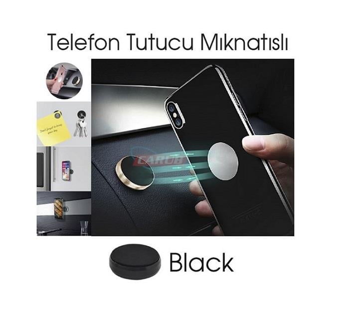 TELEFON TUTUCU (MIKNATISLI) (SİYAH)