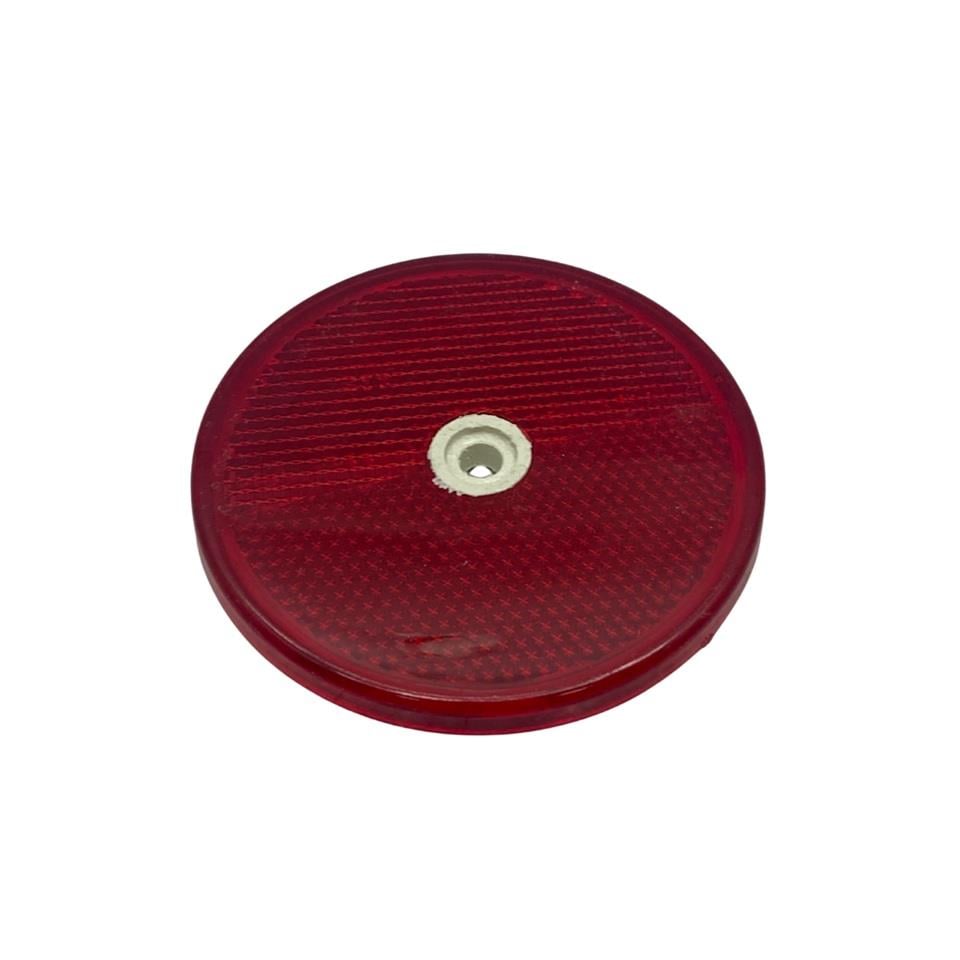 YUVARLAK REFLEKTÖR DELİKLİ KIRMIZI (80 MM)