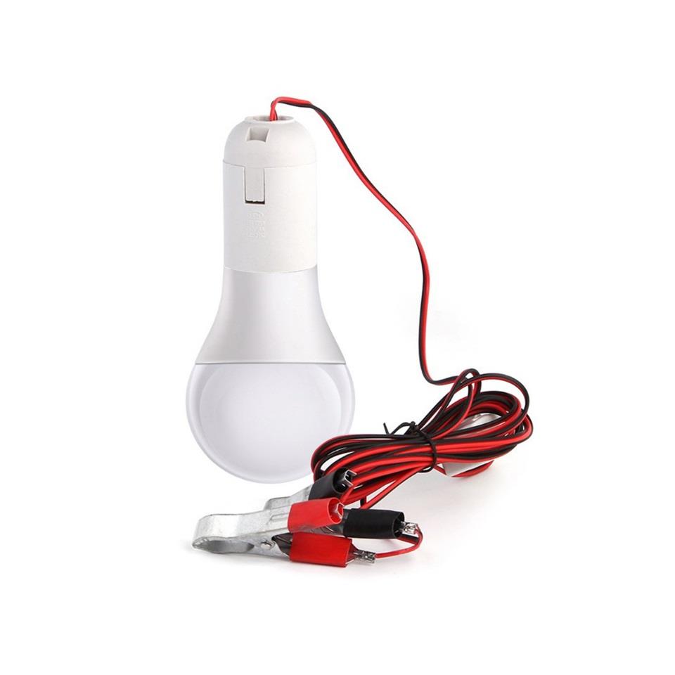 12V SEYYAR LAMBA LEDLİ 5W (ANAHTARLI) (4 MT KABLOLU) (ÇAKMAK FİŞLİ-MAŞALI)