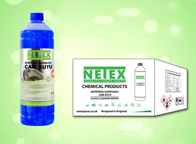 NETEX CAM SUYU ANTİFRİZLİ ŞAMPUANLI (-20°) 1 LT