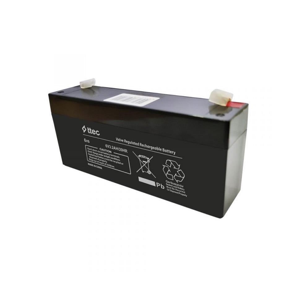 TTEC 6V 3.2 AH AKÜ KURU TİP 20 HR (UZUN) (134*34*60) (0,63 KG)