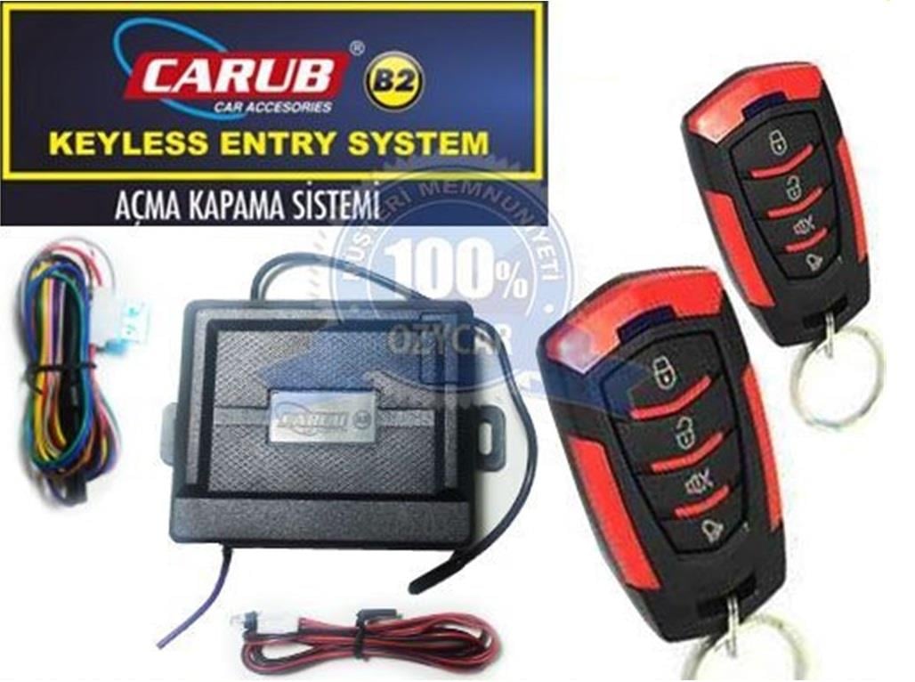 CARUB 12V UZAKTAN KUMANDA KIRMIZI (4 TUŞLU)