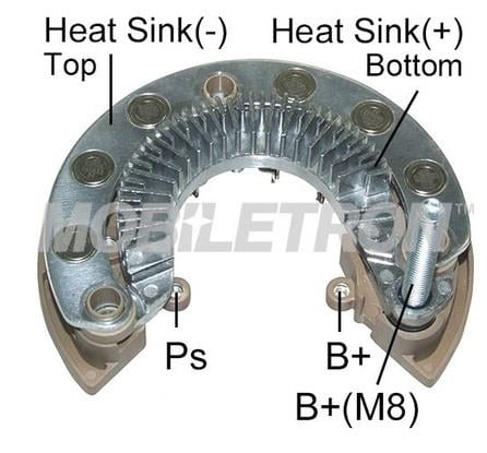DİYOT TABLASI  MITSUBISHI TİPİ 185 A (M8 SAĞ CIVATA) OPEL MOVANO-RENAULT MASTER