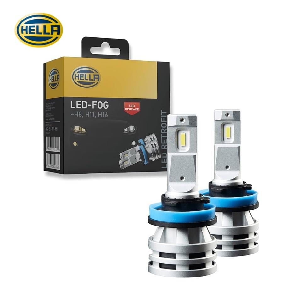 HELLA 12V-24V H8/H11/H16 CSP LED XENON FAR AMPUL SETİ 6500K 