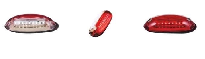 24V TAMPON İZ LAMBASI-PLAKA LAMBASI 18 LEDLİ (KIRMIZI-BEYAZ) UNIVERSAL