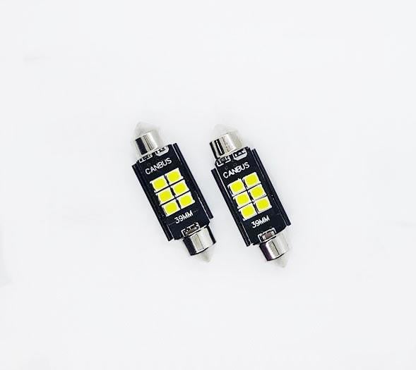 12V SOFİT AMPUL 6 LEDLİ BEYAZ CB (31 MM) (2 AD)