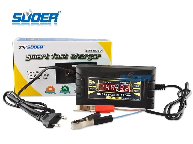 12V ŞARJ REDRESÖRÜ 6 A (AKÜ ŞARJ CİHAZI) OTOMATİK (DİJİTAL) (VOLT VE AMPER GÖSTERGELİ)