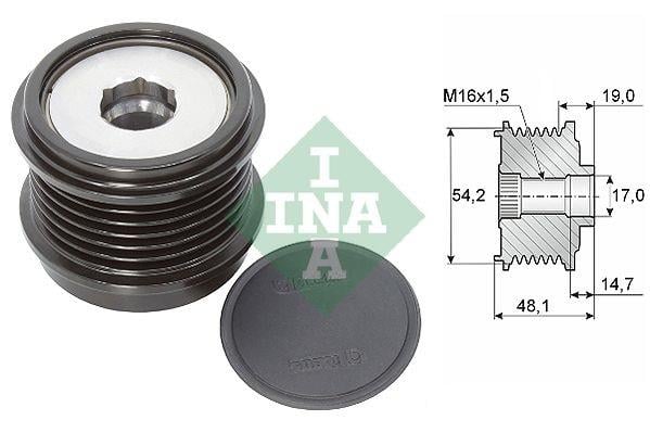INA-LITENS ALTERNATÖR KASNAK RULMANLI 6-KANAL FORD FOCUS/MONDEO/S-MAX/TOURNEO CUSTOM/TRANSİT 