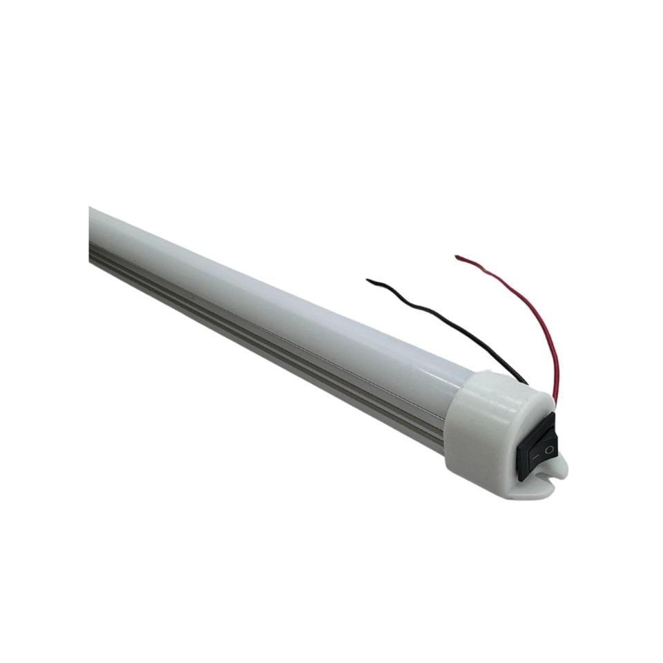 24V FLORESAN TAVAN LAMBASI 72 LEDLİ BEYAZ ANAHTARLI (100 CM)