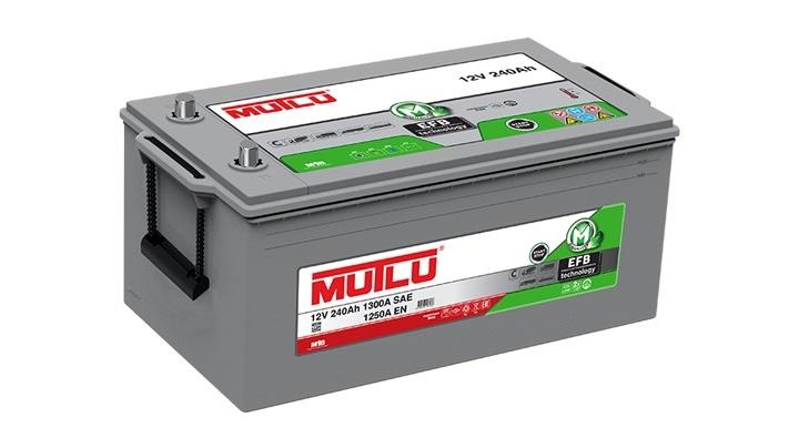 MUTLU 12V 240 AH AKÜ EFB 1250 A (EN) (START-STOP) (SÜPER AĞIR HİZMET) (518*273*242)