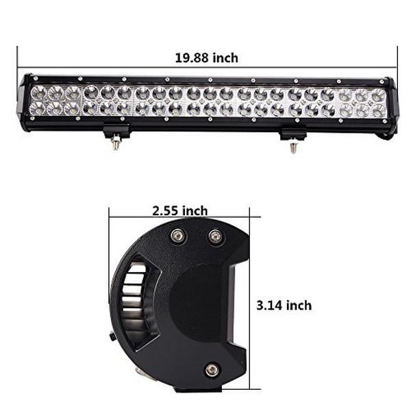 12V-24V LED LAMBA OFF-ROAD (42 X 3W) (600*80*65 MM)