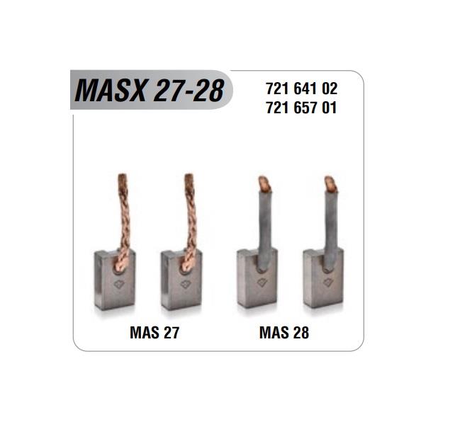 MEGA 24V MARŞ KÖMÜRÜ MAKO TİPİ MASX-27/28 (4 AD)
