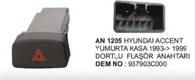 FLAŞÖR ANAHTARI HYUNDAI ACCENT ERA 1993 > 