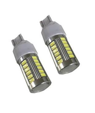 12V-24V 1016 DİPSİZ AMPUL T20 33 LEDLİ MERCEKLİ BEYAZ CB (2 AD)
