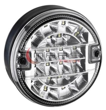 24V STOP LAMBASI YUVARLAK ( LEDLİ) (GERİ VİTES) (BEYAZ) (140*60)