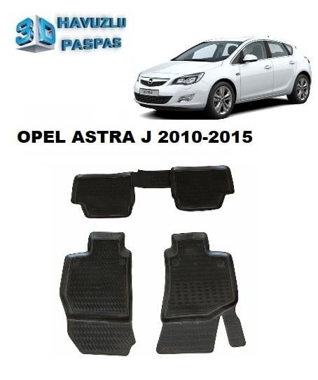 3D ARAÇ PASPASI (SİYAH) (4 PARÇA) OPEL ASTRA J 2010-2015