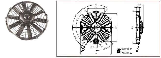 KORMAS 24V FAN MOTORU ÜFLEYİCİ AKSİYEL 11 