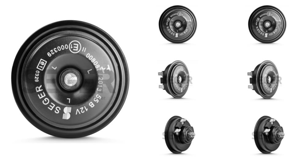 SEGER 12V DİDİT KORNA 350 HZ KALIN SES (2 FİŞLİ) (76 MM)