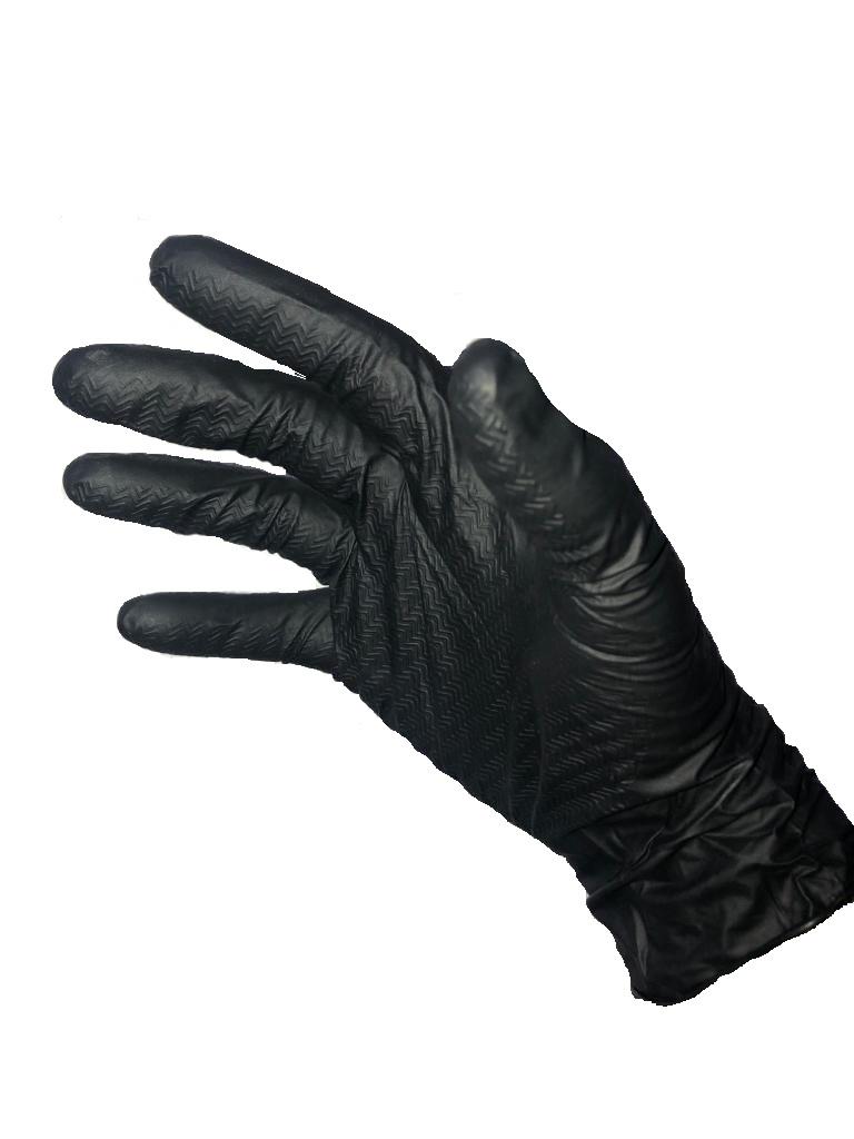 NTI-GLOVE NITRIL ELDİVEN SİYAH L (PUDRASİZ) (6 MİL) (ADET)