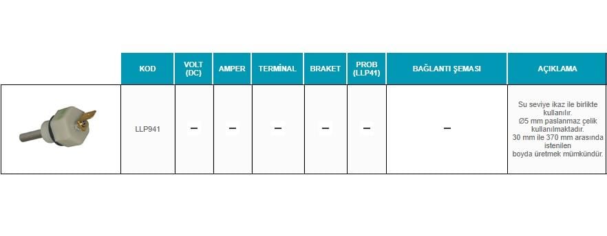 SU SEVİYE PROBU (SU SEVİYE MÜŞÜRÜ) 240 MM