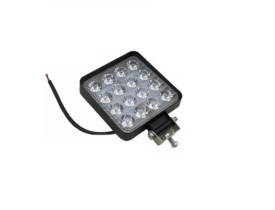 9V-60V ÇALIŞMA LAMBASI KARE (16 X 3W POWER LEDLİ) (106*106 MM)