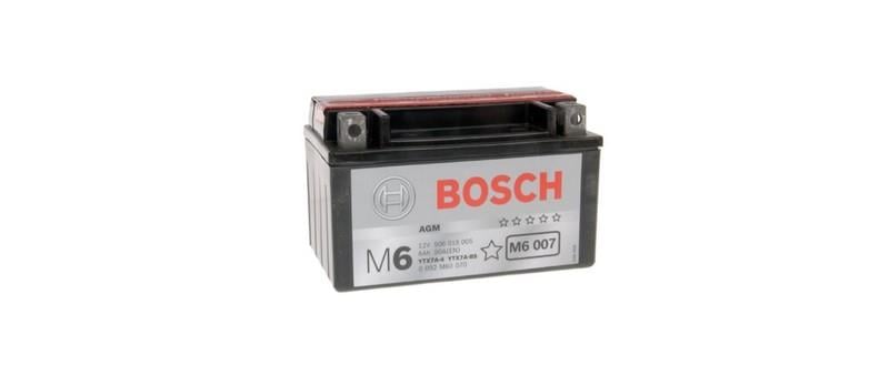 BOSCH 12V 6 AH MOTOSİKLET AKÜSÜ 105 A (EN) (151*88*94) (YTX7A-BS) (TERS)