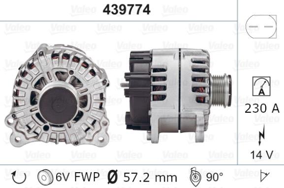 VALEO 12V ALTERNATÖR DİNAMO 230 A (LIN2) PORSCHE CAYENNE/PANAMERA-VW TOUAREG