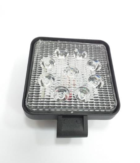 12V ÇALIŞMA LAMBASI KARE (9 X 3W POWER LEDLİ) (105*105 MM)
