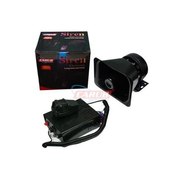 12V PROFESYONEL ELECTRONIC SİREN MEGAFONLU 3 SESLİ 100 W